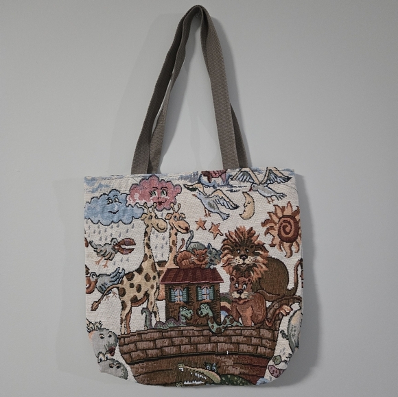 Noah's Ark Animal Tote Bag - Picture 1 of 10